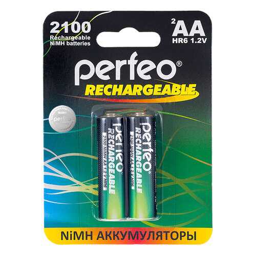 Аккумуляторная батарея Perfeo AA2100mAh 2 шт в Редмонд