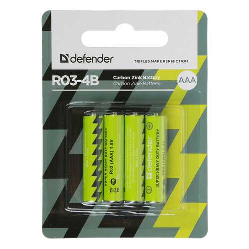 Батарейка Defender R03-4B 56102 4 шт в Редмонд