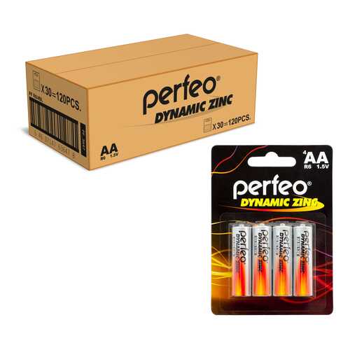 Батарейка Perfeo R6/4BL Dynamic Zinc 120 шт в Редмонд