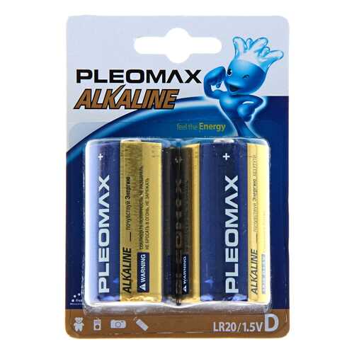 Батарейка Samsung Pleomax LR20-2BL щелочная 2 шт в Редмонд