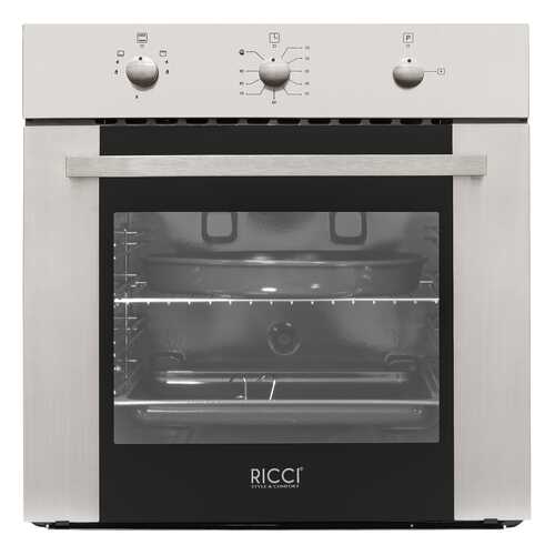 Встраиваемый газовый духовой шкаф RICCI RGO-640IX Silver/Black в Редмонд